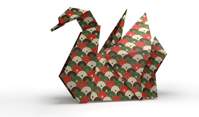 origami labuť